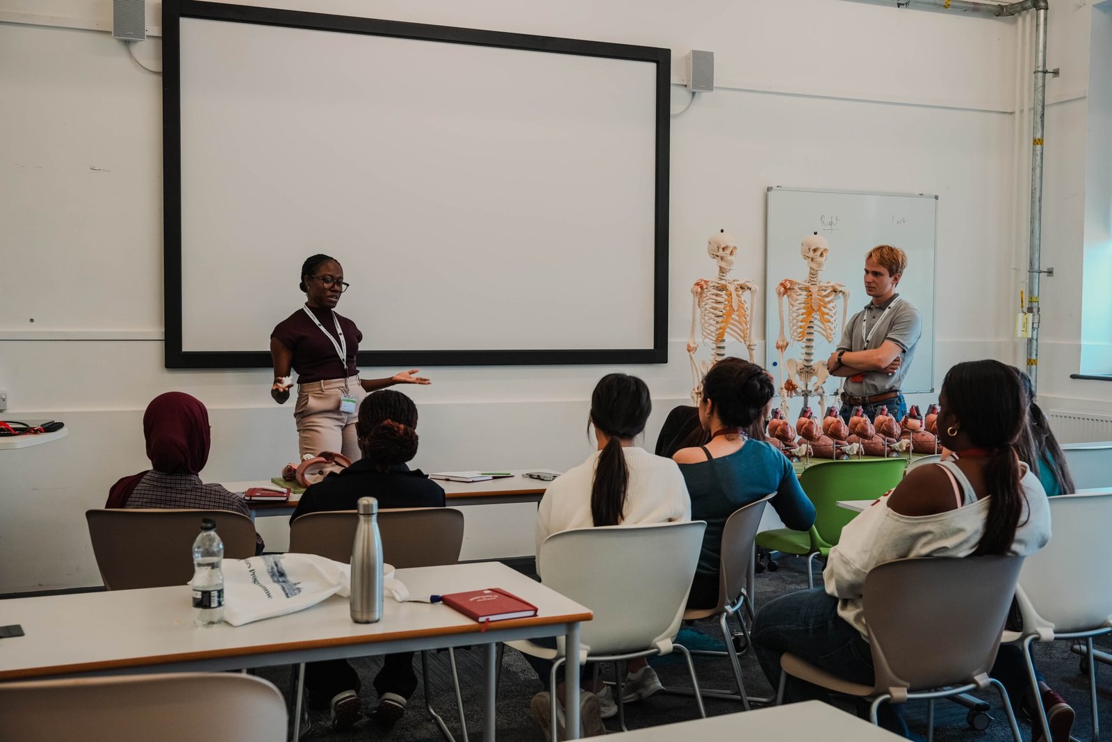 High school students attending an academic session in Oxford